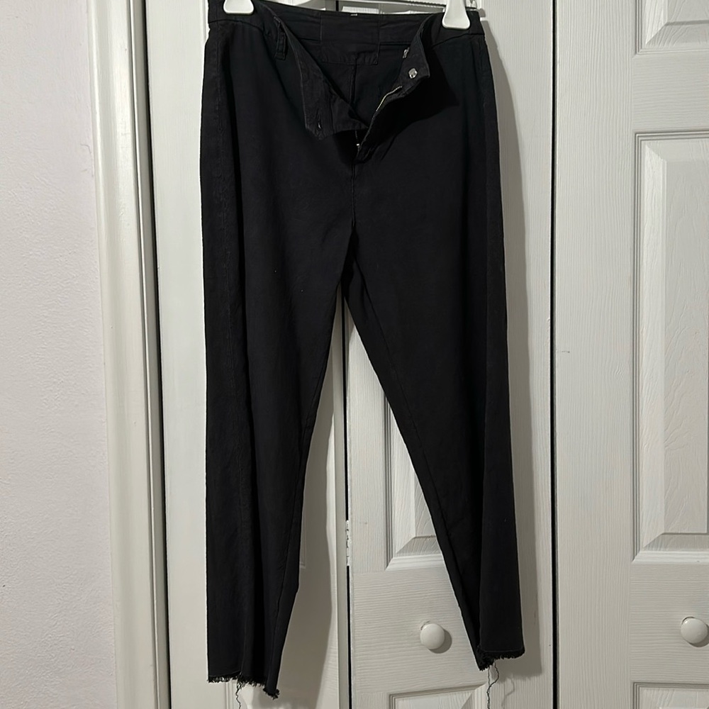 Washed black pants
